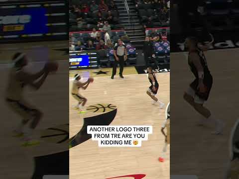 ANOTHER LOGO THREE FROM TRE JOHNSON π€― #highlights #halfcourtshot #nba #rookie