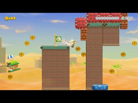 Super Mario Maker 2 - Greystone Desert - By bran98