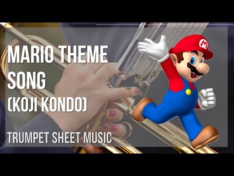 Trumpet Sheet Music: How to play Mario Theme Song by Koji Kondo