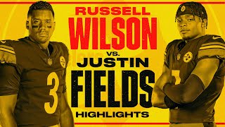 Russell Wilson vs Justin Fields | Pittsburgh Steelers | NFL Highlights