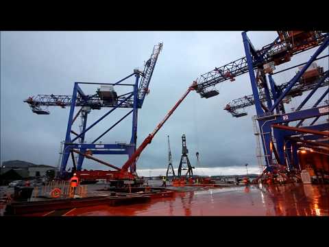 Liebherr - shipping fully assembled ship to shore container ...