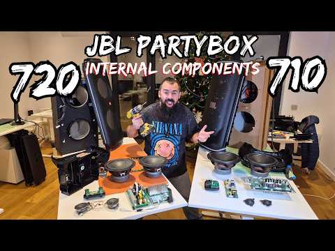JBL Partybox 720 VS JBL Partybox 710 INTERNAL Components Cross-Comparison