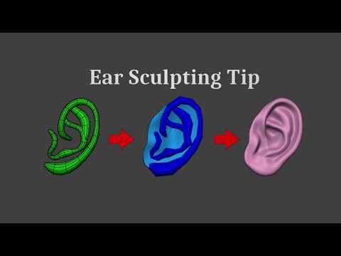 Easy Ear Sculpting Tip - Blender Secrets