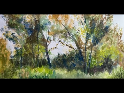 Yesterday's Walk (in Four Minutes) - Watercolor Landscape painting