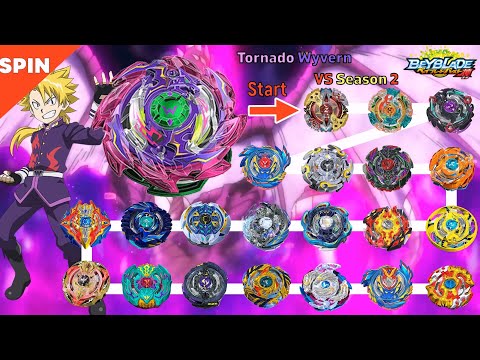 【Tornado Wyvern VS ALL Beyblade Burst God marathon】 ベイブレードバースト神 베이블레이드 버스트 갓 토네이도 와이번