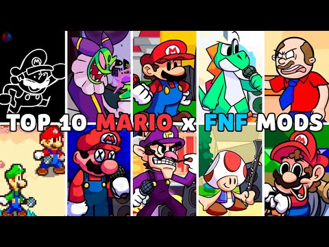 Top 10 Mario x FNF Mods (VS Super Mario, Luigi, Waluigi, Jeffy, Yoshi) - Friday Night Funkin'