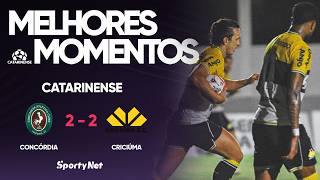 EMPATE NOS ACRÉSCIMOS MANTÉM DECISÃO EM ABERTO! Melhores Momentos - Concordia 2 x 2 Criciúma