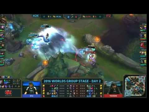 [Worlds 2016] Group Stage Day 2 - H2K vs ITZ Highlights