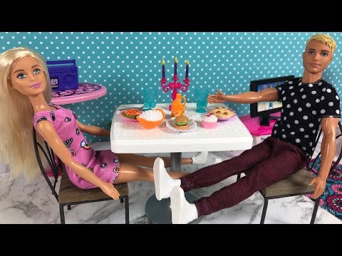 Barbie and Ken Dinner Date Routine