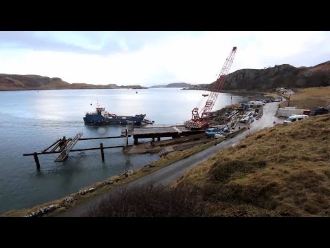 Gallanach's new slipway takes shape