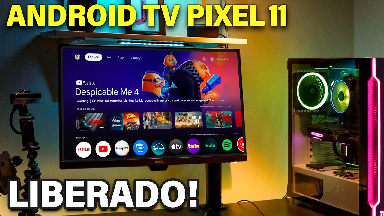 LIBERADO! 🤯 Novo Android TV Pixel 11 Pra PC e Notebook
