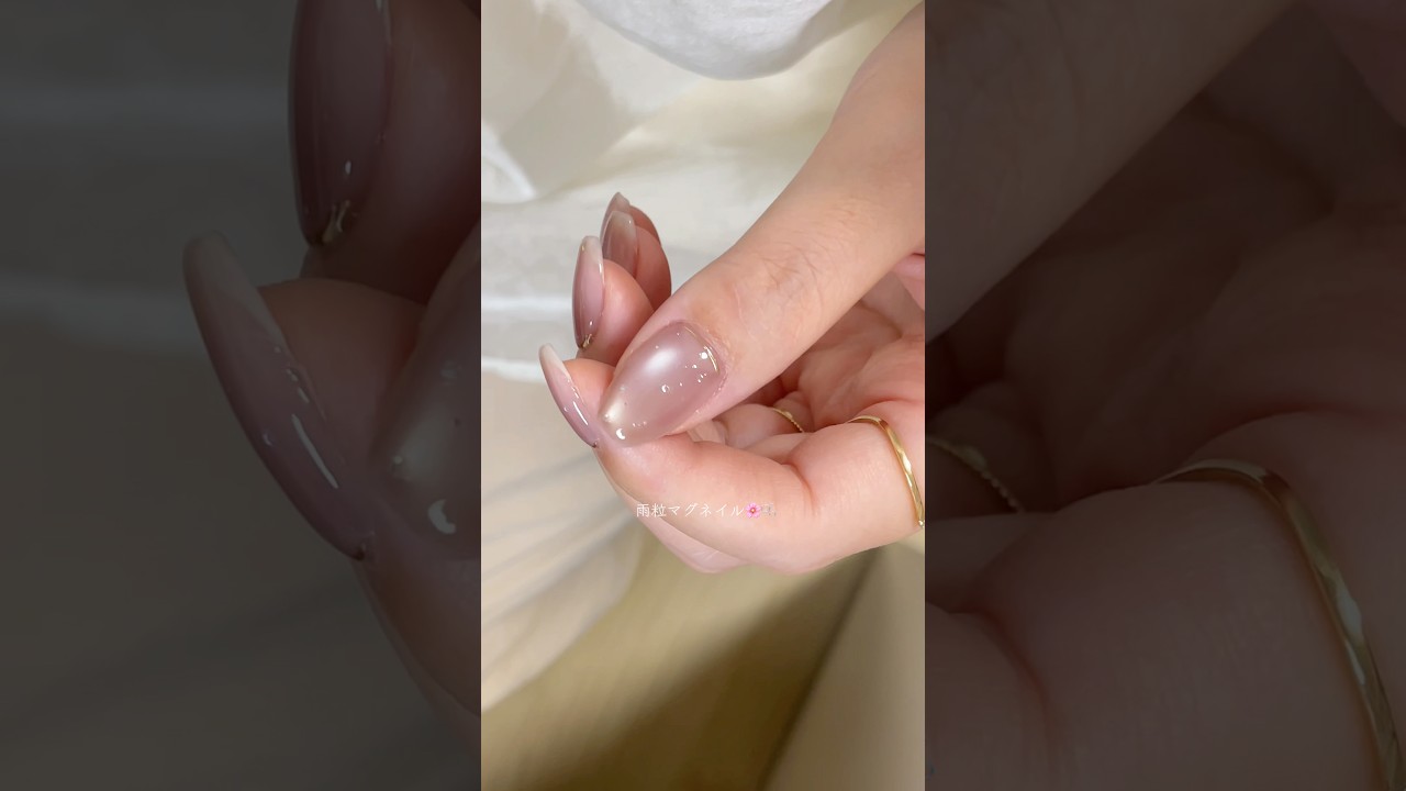 雨粒バブルマグネイル☔️🫧 #セルフネイル #マグネットネイル