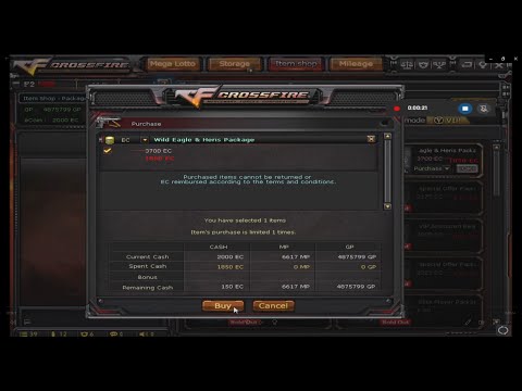 CrossFirePH: Buying Wild Eagle & Heris Package