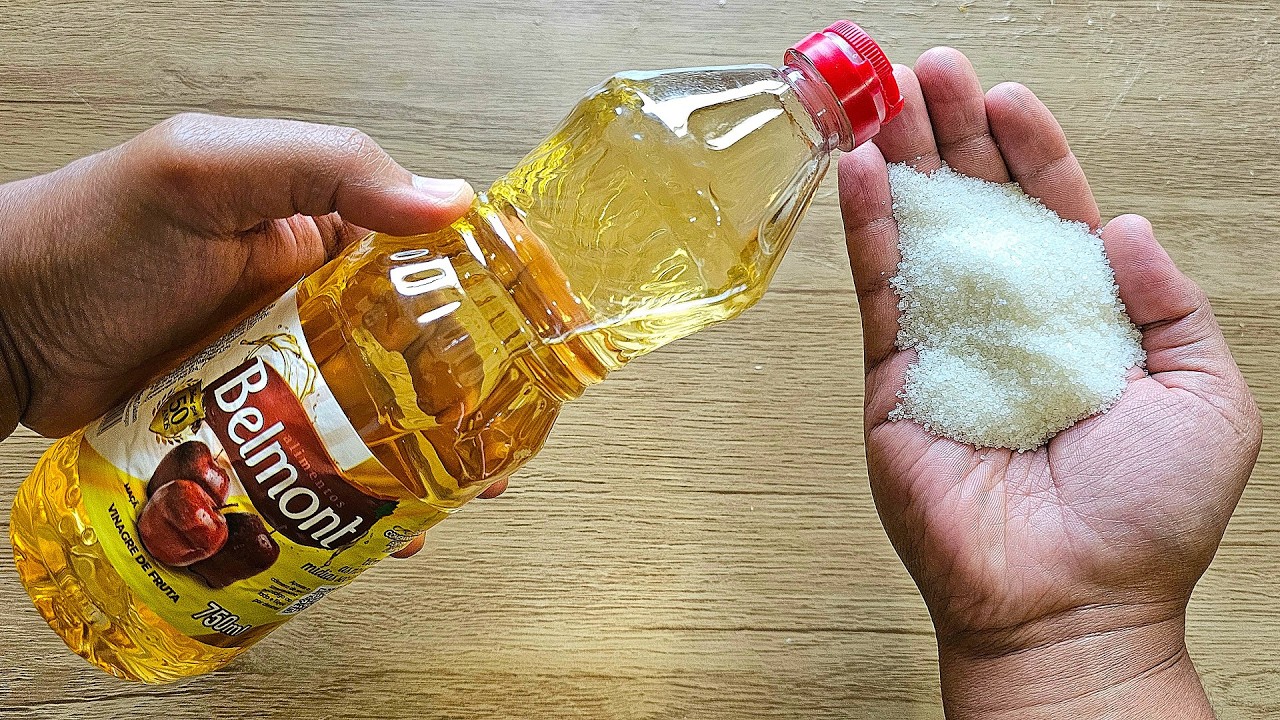 É só bater VINAGRE com AÇUCAR e não precisa mais gastar no mercado