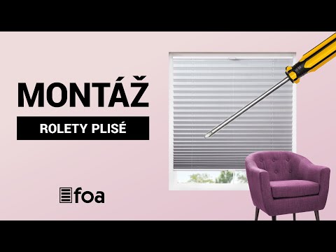 Montáž rolet Plisé - Classic a Decor - vrtání na rám okna | FOA
