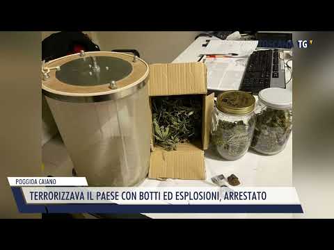 2022-10-13 POGGIOA CAIANO - TERRORIZZAVA IL PAESE CON BOTTI ED ESPLOSIONI, ARRESTATO