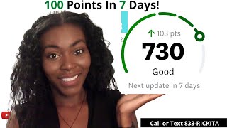 How To Increase Your Score 100 Points In 7 DAYS | Raise Your Credit Score FAST | 3 Easy Steps