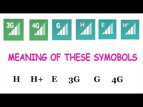Meaning of Symbols H H E G 3G 4G Explained in Detail