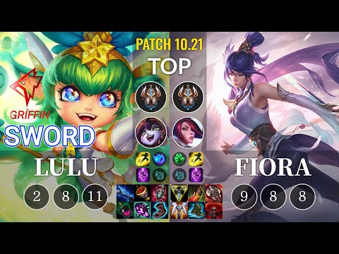GRF Sword Lulu vs Fiora Top - KR Patch 10.21