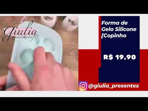 Forma de Gelo Silicone Copinho