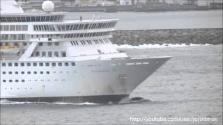 Cruise ship BALMORAL leaving A Coruña on November 1st 2012
