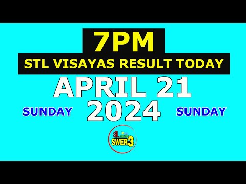 7pm STL Visayas Result Today April 21 2024 (Sunday)