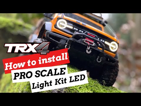 How to install Pro Scale Light Kit TRX9290 in Traxxas TRX4 Bronco 2021 RC Crawler