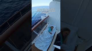 When the balcony turns into the best nap spot on the whole ship🛳️🌊💙 #shorts #cruise #cruiselife