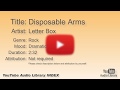 Disposable Arms Letter Box Rock Dramatic YouTube Audio Library BGM