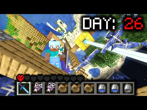 I Survived 1 Month in Upside Down Minecraft