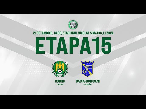 LIVE: DIVIZIA NAȚIONALĂ,Etapa 15,CS CODRU   - DACIA-BUIUCANI  21.10.2020, 14:00