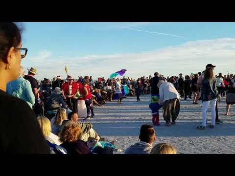 Suzette Standring: Drumming circle at Siesta Key Beach in Florida