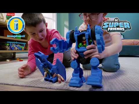 thumbnail video image 2 of Set de Juego Imaginext DC Super Friends Centro de Comando Robótico de Batman, 2 of 5