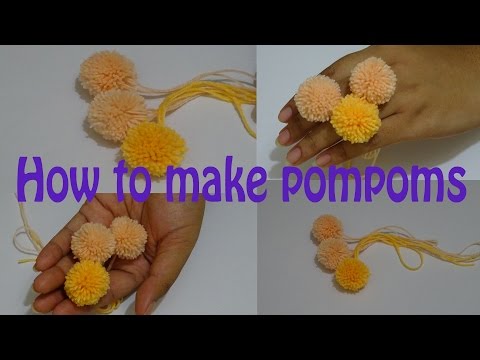 How to make Pom poms out of yarn | #diy Video
