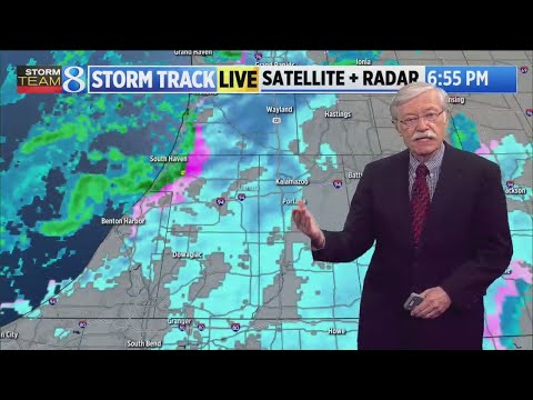 Lake-effect snow flies in West Michigan