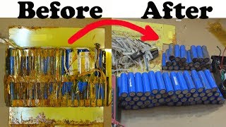 Ebike Project S02E02: Salvage 18650 cells from corroded ebike battery w/ water damage