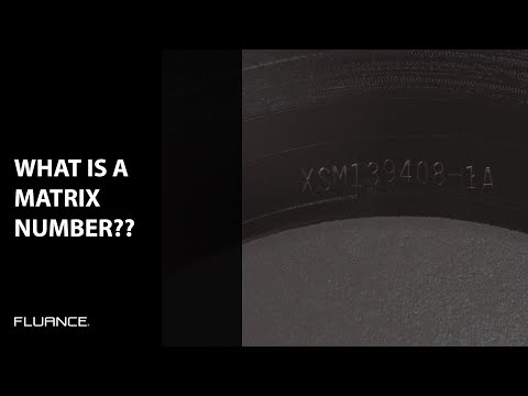 What is a Matrix number on the dead wax/runout groove of a vinyl record?
