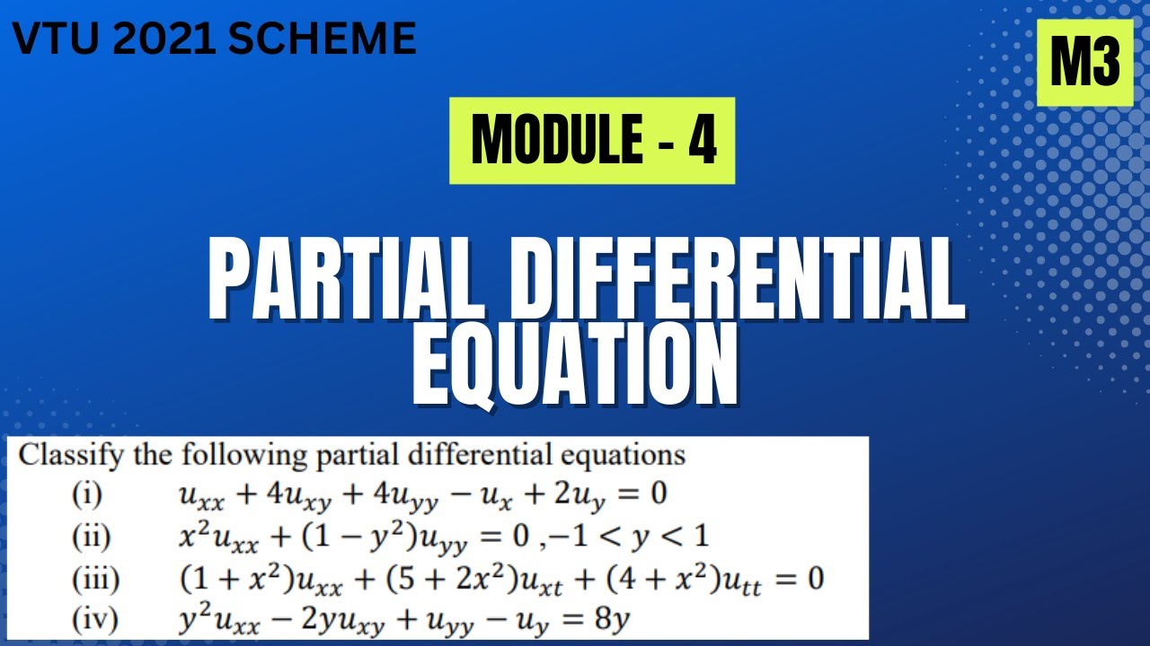 partial differential equation | 21MAT31 | M3 module 4