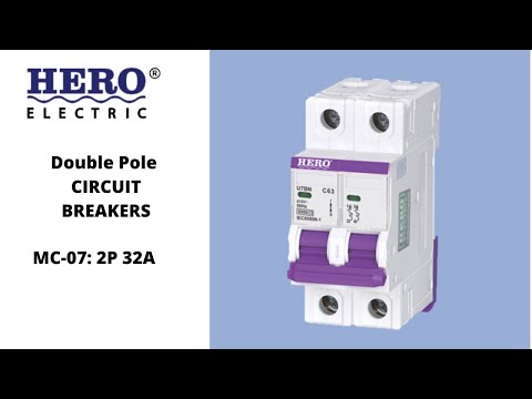 HERO Electric Circuit Breakers Single pole, double pole, 3 pole, Safety Breakers by bijli wala