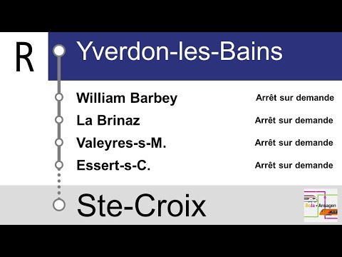Travys Ansagen | R Yverdon-les-Bains - Ste-Croix | BoJa Ansagen