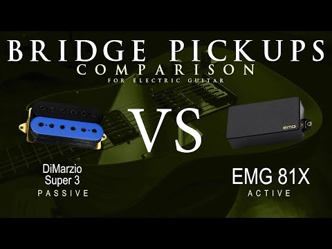 DiMarzio SUPER 3 vs EMG 81X - Bridge Guitar Pickup Comparison Tone Demo