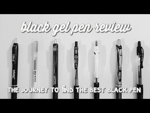 Review: Black Gel Pen Collection | Best Black Pen for Note-taking and Journaling