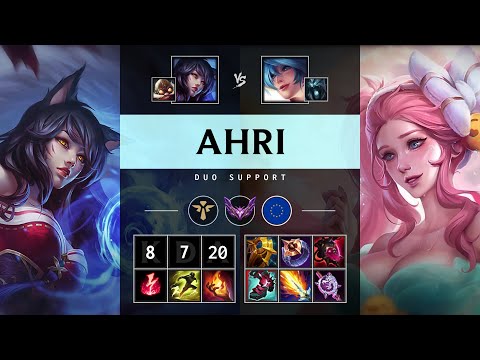 Ahri Support vs Sona - EUW Master Patch 25.16