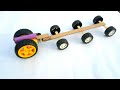 How To Make Simple DC Motor Car Heavy Cardboard Car