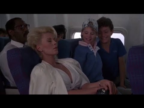 Police Academy 5 (1988): Airplane scene with Michael Winslow, David Graf & Marion Ramsey.