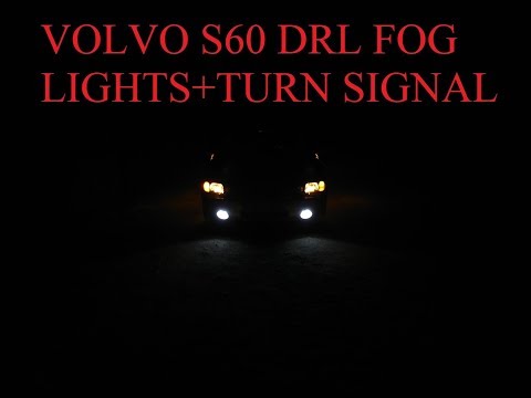 VOLVO S60 2002 DRL FOG LIGHTS+TURN SIGNAL TUTORIAL