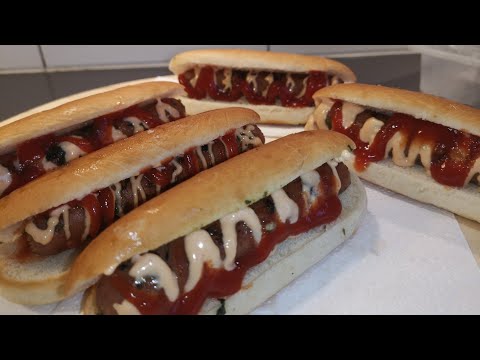 hot dogs sandwich recipe | street food hot dogs | easy way to make hot dogs | #streetfood