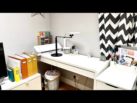 Craft Room (space)Tour! How I work & store my scrapbooking and papercrafting stash