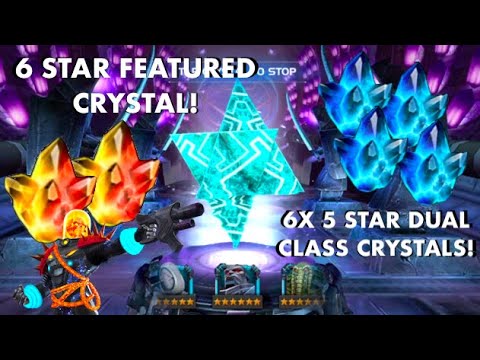 6 Star Featured Crystal Opening! + 6x 5 Star Dual Class Crystals! | Marvel Contest of Champions
