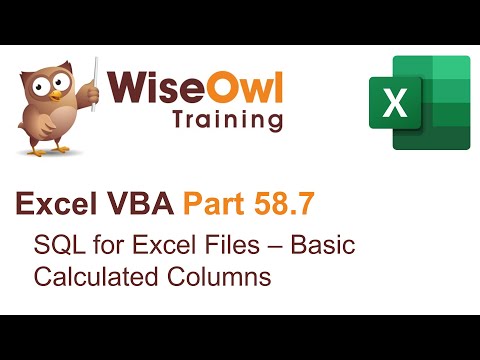 Excel VBA Introduction Part 58.7 - SQL for Excel Files - Basic Calculated Columns